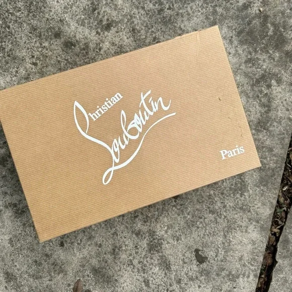 Christian Louboutin Metallic Grey Glitter Very Prive Peep Toe Pumps, Size 38.5 - Picture 2 of 16